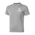 T-shirt à manches courtes pour homme en coton 160 g/m² Elevate Life couleur gris clair chiné