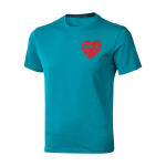 T-shirt à manches courtes pour homme en coton 160 g/m² Elevate Life couleur bleu pastel