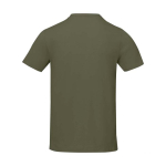 T-shirt à manches courtes pour homme en coton 160 g/m² Elevate Life couleur vert olive deuxième vue arrière