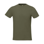 T-shirt à manches courtes pour homme en coton 160 g/m² Elevate Life couleur vert olive deuxième vue frontale