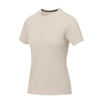 T-shirt à manches courtes pour femme en coton 160 g/m² Elevate Life couleur sable