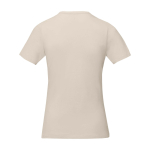 T-shirt à manches courtes pour femme en coton 160 g/m² Elevate Life couleur sable deuxième vue arrière