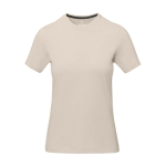 T-shirt à manches courtes pour femme en coton 160 g/m² Elevate Life couleur sable deuxième vue frontale