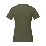 T-shirt à manches courtes pour femme en coton 160 g/m² Elevate Life couleur vert olive deuxième vue arrière