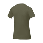 T-shirt à manches courtes pour femme en coton 160 g/m² Elevate Life couleur vert olive troisième vue arrière