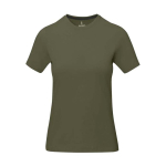 T-shirt à manches courtes pour femme en coton 160 g/m² Elevate Life couleur vert olive deuxième vue frontale