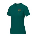 T-shirt à manches courtes pour femme en coton 160 g/m² Elevate Life couleur vert olive vue impression sérigraphique