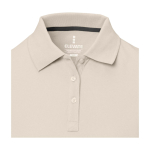 Polo pour femme en maille piquée 200 g/m² Elevate Life couleur sable vue détail 1