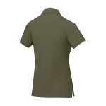 Polo pour femme en maille piquée 200 g/m² Elevate Life couleur vert olive troisième vue arrière