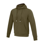 Sweat unisexe en maille avec capuche 300 g/m² Elevate Life couleur vert olive