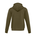 Sweat unisexe en maille avec capuche 300 g/m² Elevate Life couleur vert olive deuxième vue arrière