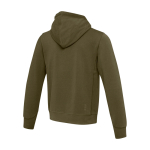 Sweat unisexe en maille avec capuche 300 g/m² Elevate Life couleur vert olive troisième vue arrière