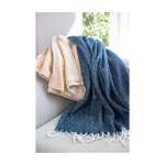 Plaid extra doux et chaud en polyester recyclé 125 x 150 cm couleur noir image nature morte