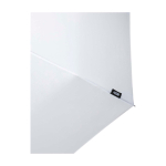 Parapluie manuel RPET 21” en polyester pongé avec poignée en bois Ø99 couleur blanc vue détail 2