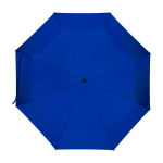 Parapluie manuel RPET 21” en polyester pongé avec poignée en bois Ø99 couleur bleu roi deuxième vue frontale