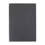 Carnet rechargeable avec couverture recyclée et 2 cahiers A5 couleur gris deuxième vue frontale
