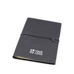 Carnet rechargeable avec couverture recyclée et 2 cahiers A5 avec zone d'impression