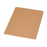 Carnet en papier kraft avec reliure visible, feuilles A5 lignées couleur naturel