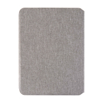 Porte-documents écologique avec fermeture en noyer A5, pages lignées couleur gris deuxième vue arrière