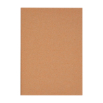 Porte-documents écologique avec fermeture en noyer A5, pages lignées couleur gris deuxième vue avec boîte