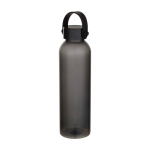 Gourde en plastique recyclé avec anse en silicone 630 ml couleur noir