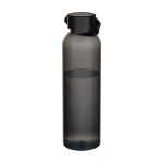 Gourde en plastique recyclé avec anse en silicone 630 ml couleur noir deuxième vue