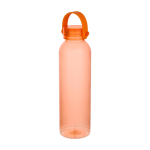 Gourde en plastique recyclé avec anse en silicone 630 ml couleur orange