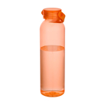 Gourde en plastique recyclé avec anse en silicone 630 ml couleur orange deuxième vue