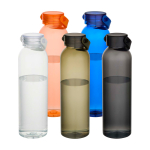 Gourde en plastique recyclé avec anse en silicone 630 ml couleur orange deuxième vue en couleurs