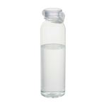 Gourde en plastique recyclé avec anse en silicone 630 ml couleur transparent deuxième vue