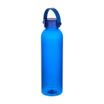 Gourde en plastique recyclé avec anse en silicone 630 ml couleur bleu roi