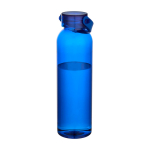 Gourde en plastique recyclé avec anse en silicone 630 ml couleur bleu roi deuxième vue