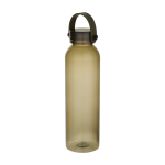 Gourde en plastique recyclé avec anse en silicone 630 ml couleur vert foncé