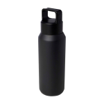 Bouteille en inox recyclé adaptée aux boissons gazeuses 600 ml couleur noir