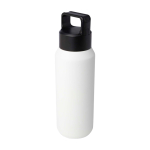 Bouteille en inox recyclé adaptée aux boissons gazeuses 600 ml couleur blanc