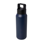 Bouteille en inox recyclé adaptée aux boissons gazeuses 600 ml couleur bleu marine