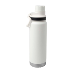 Gourde écologique à double paroi avec bouchon à vis anti-goutte 700 ml couleur blanc deuxième vue arrière