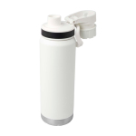 Gourde écologique à double paroi avec bouchon à vis anti-goutte 700 ml couleur blanc troisième vue