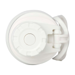 Gourde écologique à double paroi avec bouchon à vis anti-goutte 700 ml couleur blanc quatrième vue