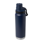 Gourde écologique à double paroi avec bouchon à vis anti-goutte 700 ml couleur bleu marine