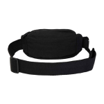 Sac bandoulière en matériau recyclé avec grande poche principale couleur noir deuxième vue arrière