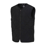 Gilet unisexe en nylon recyclé à effet texturé 110 g/m² Elevate NXT couleur noir