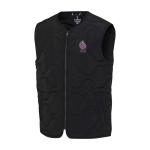 Gilet unisexe en nylon recyclé à effet texturé 110 g/m² Elevate NXT couleur noir