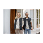 Gilet unisexe en nylon recyclé à effet texturé 110 g/m² Elevate NXT couleur noir