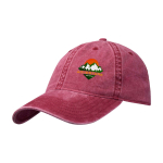 Casquette décontractée effet délavé en coton recyclé 245 g/m² couleur bordeaux