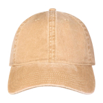 Casquette décontractée effet délavé en coton recyclé 245 g/m² couleur ivoire deuxième vue frontale