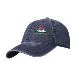 Casquette décontractée effet délavé en coton recyclé 245 g/m² couleur bleu marine