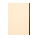 Carnet à couverture souple en canne à sucre et RPET A5, pages lignées couleur noir deuxième vue arrière