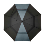 Parapluie de golf bicolore en polyester coupe-vent 30” Ø106 couleur gris deuxième vue frontale