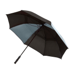 Parapluie de golf bicolore en polyester coupe-vent 30” Ø106 couleur gris